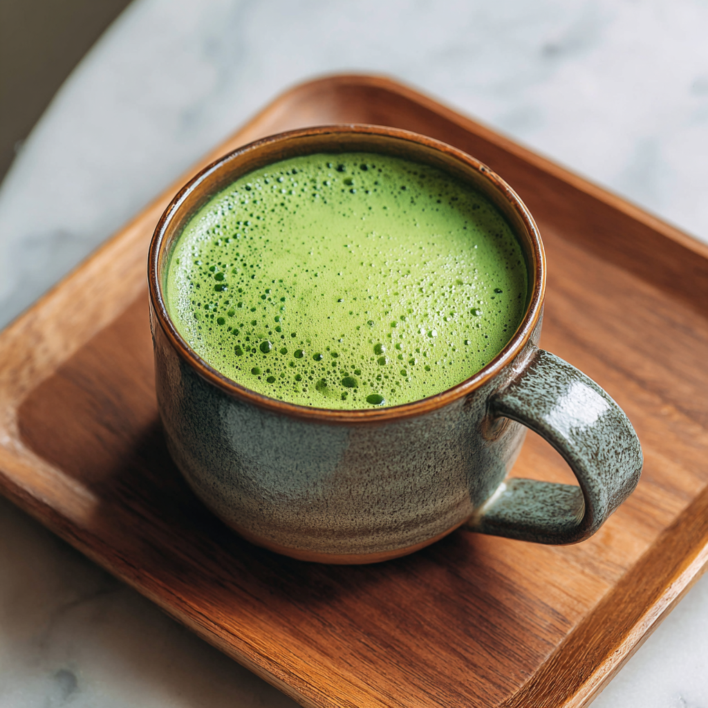 Matcha latte et fouet traditionnel – Café d’Antan Matcha Bar Paris